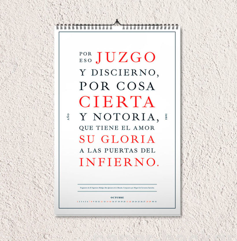 Calendario tipográfico made in Spain 12