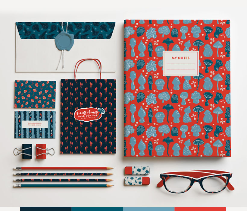 Fungiland- Stationery Pattern Collection 0