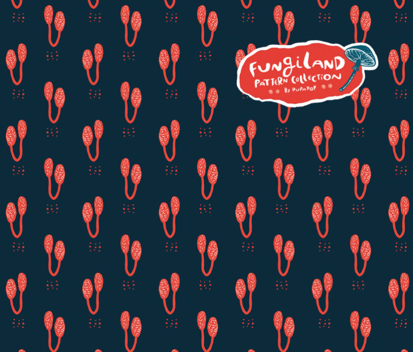 Fungiland- Stationery Pattern Collection 5