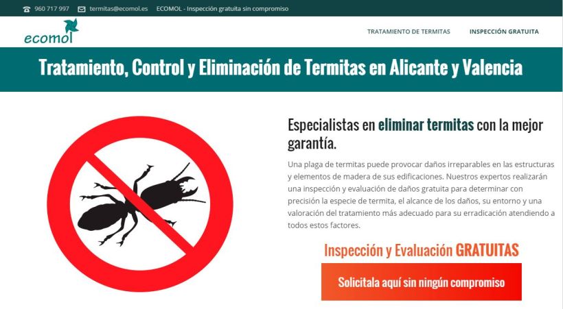 Tratamiento y eliminación de termitas Valencia | Tratamiento y eliminación de termitas Alicante 0
