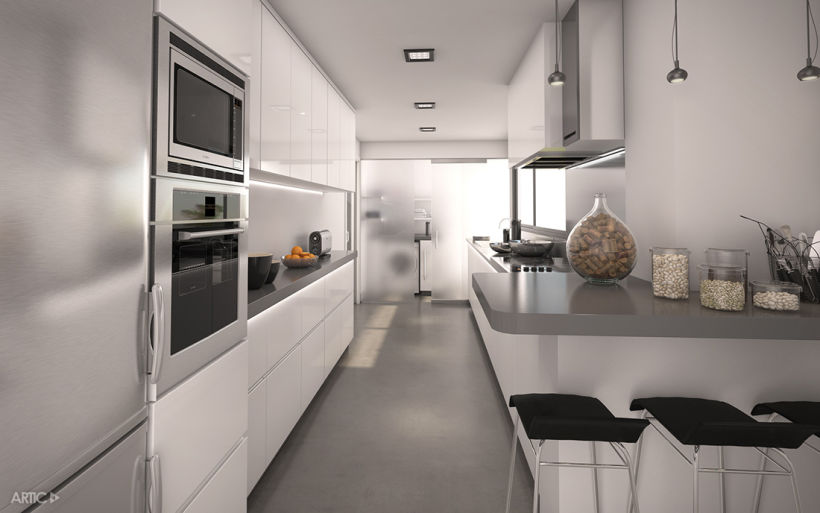 Interiorismo y visualización 3D de una promoción residencial 1