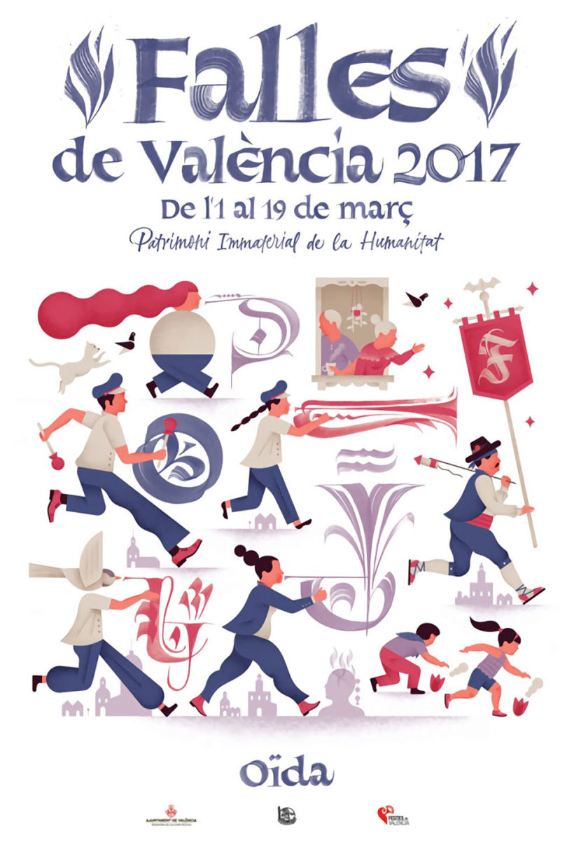 Caligrafía e ilustración en las Fallas de Valencia 3
