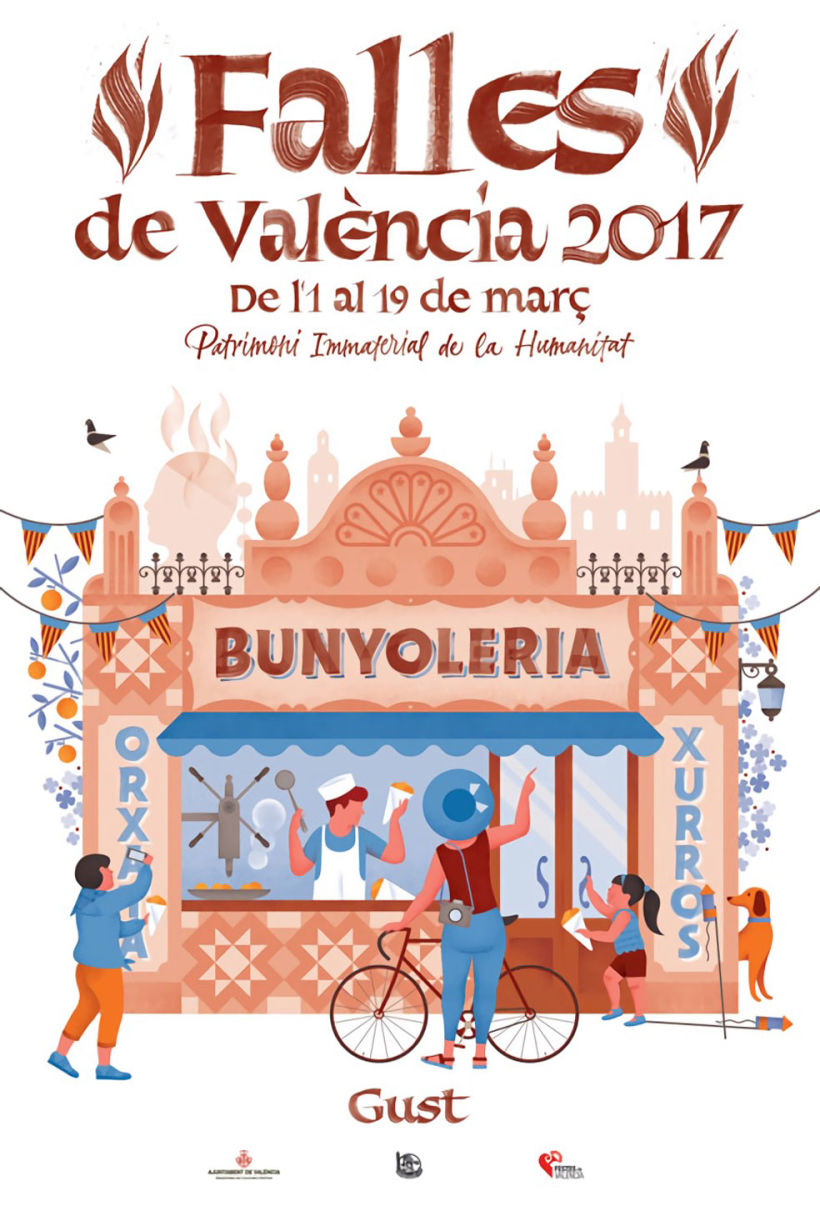 Caligrafía e ilustración en las Fallas de Valencia 5