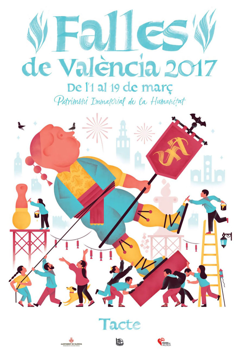 Caligrafía e ilustración en las Fallas de Valencia 6