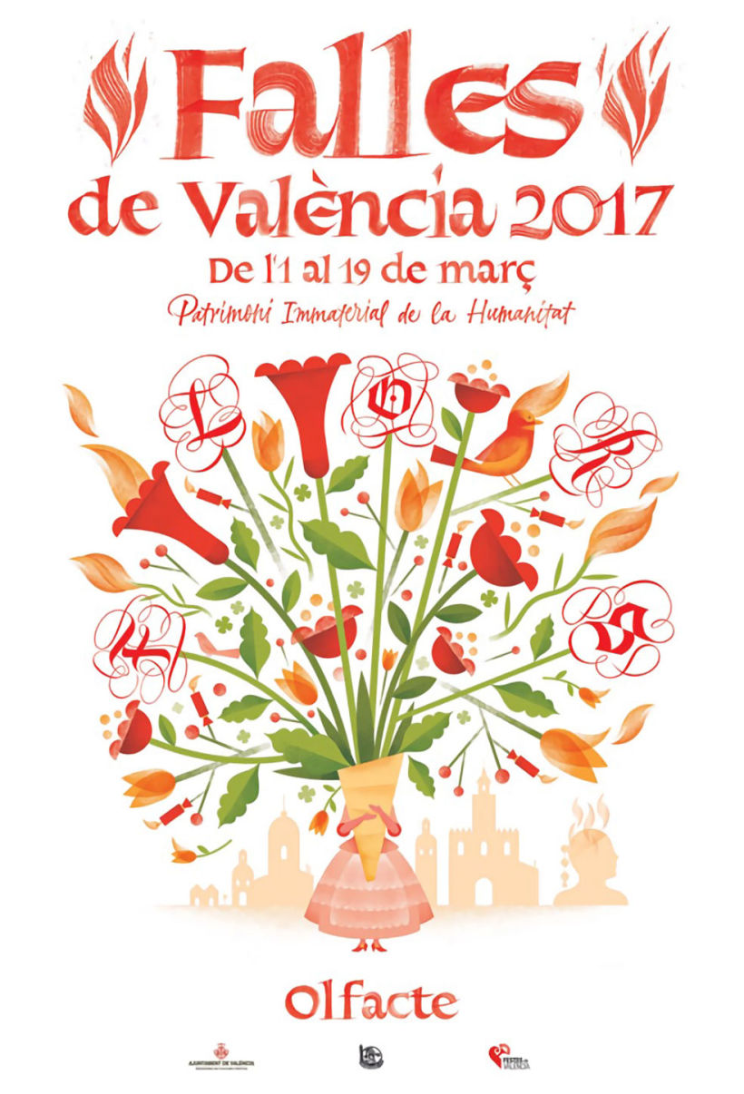 Caligrafía e ilustración en las Fallas de Valencia 8
