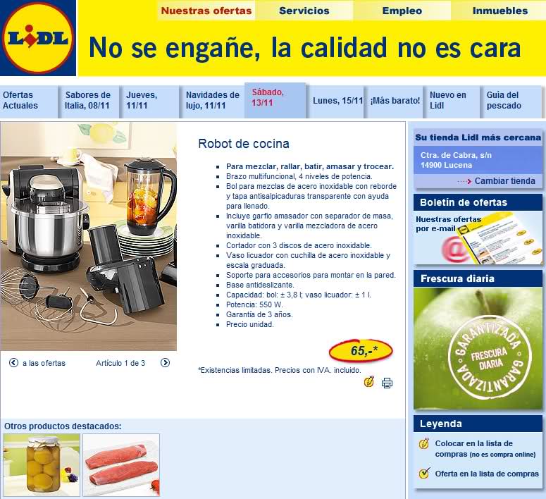 Web Lidl España 2