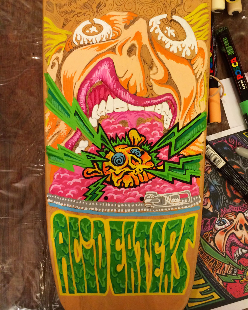 The Ramones - Acid Eaters Longboard. Hey! Oh! Let´s Go! 3