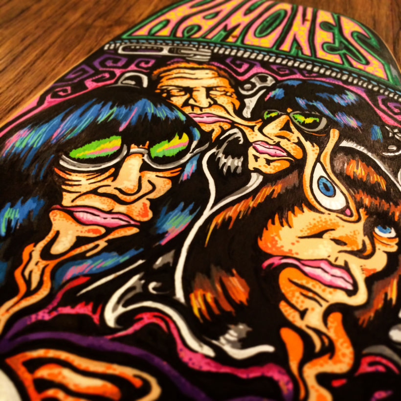 The Ramones - Acid Eaters Longboard. Hey! Oh! Let´s Go! 17