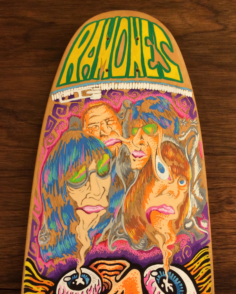 The Ramones - Acid Eaters Longboard. Hey! Oh! Let´s Go! 8