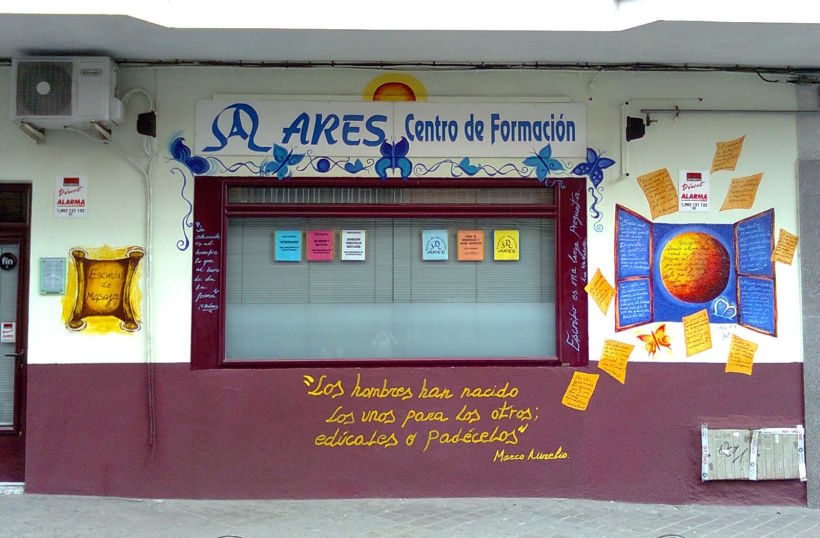 Pintura Mural "Academia Ares".Alcobendas.2009 -1
