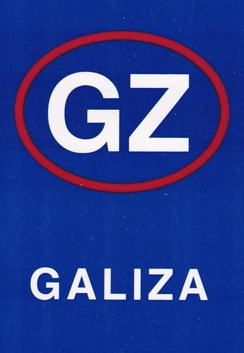 Adesivos para Identidade GZ em placas de automóvel 1