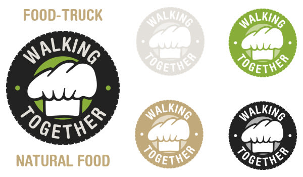 Walking Together. Food-Truck. -1