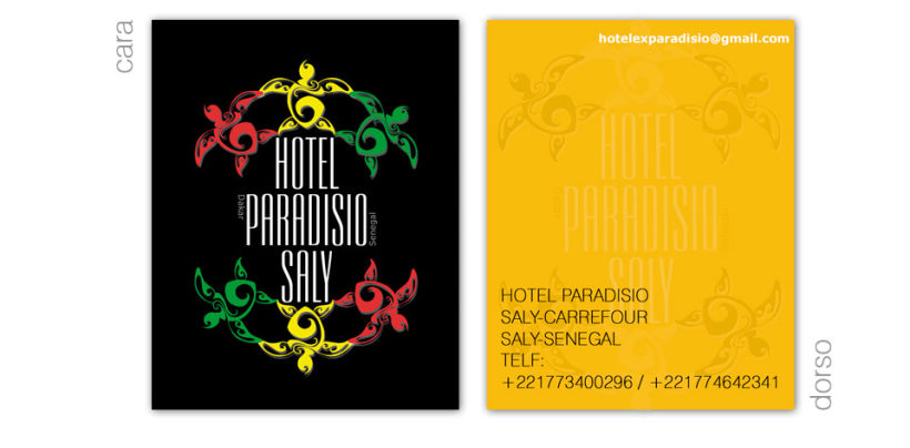 Creación de imagen corporativa para Hotels Paradiso Saly 3