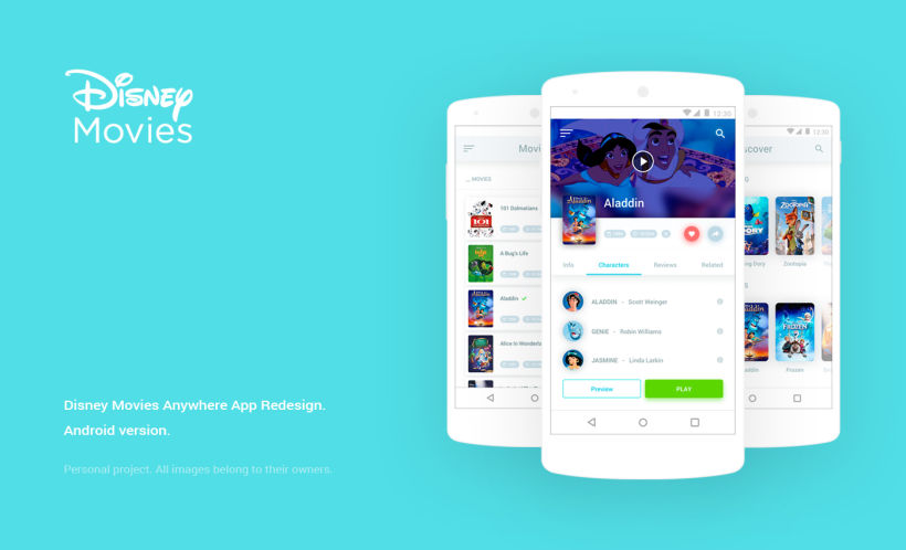 Disney Movies Anywhere - Mobile App Redesign -1