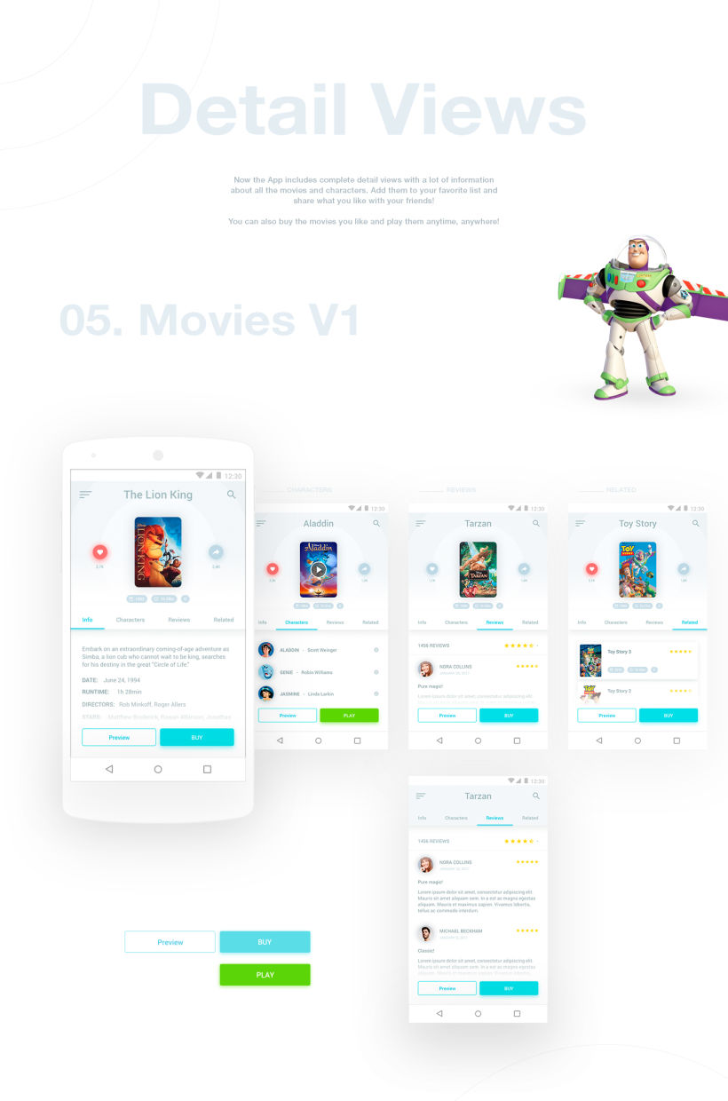 Disney Movies Anywhere - Mobile App Redesign 3
