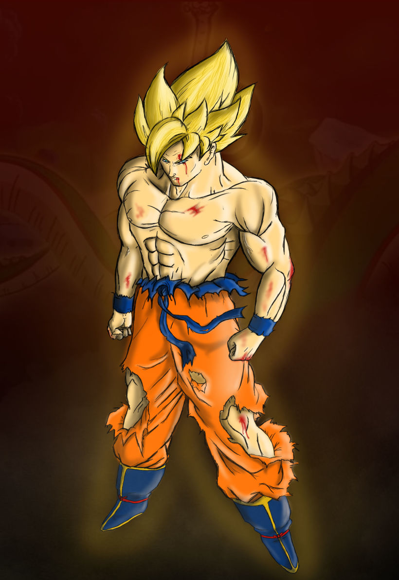 Goku Ilustración digital 3