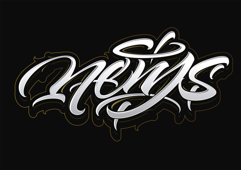 Mi Proyecto del curso: Diseño de logotipos caligráficos con la ayuda de Eksen-one 3