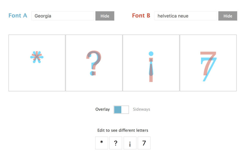 Tiff, la herramienta online que permite comparar tipografías 5