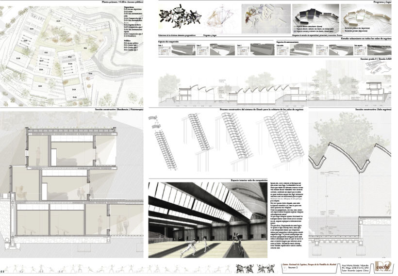 PFC Arquitectura. Centro de Alto Rendimiento para esgrima en Parque de la Ventilla, Madrid 0