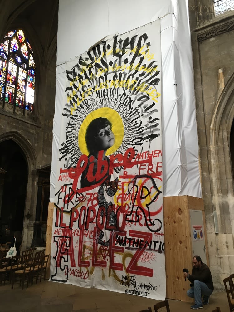 Mural para el Festival de Arte Urbano se St. Merry - París 3