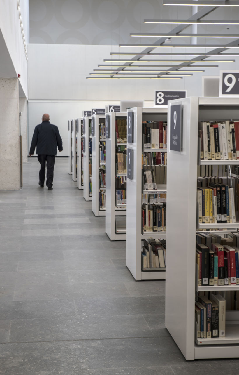 Señalización Biblioteca Pública del Estado en Segovia. Accesibilidad/Diseño para Todos. Arquitectura Cano y Escario 5