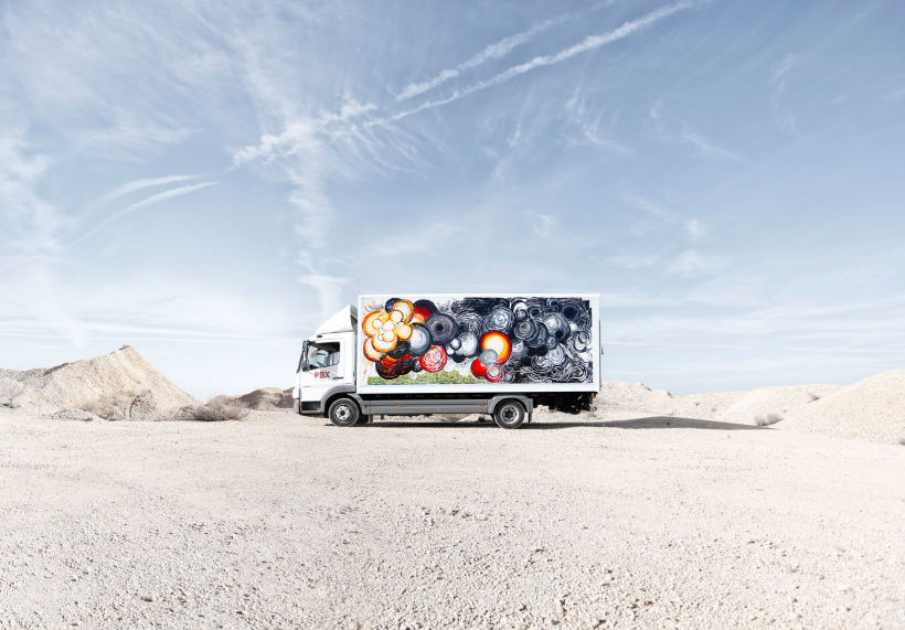 Arte itinerante a lomos de un camión de mercancías 1