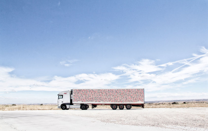 Arte itinerante a lomos de un camión de mercancías 13