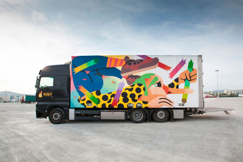 Arte itinerante a lomos de un camión de mercancías 22
