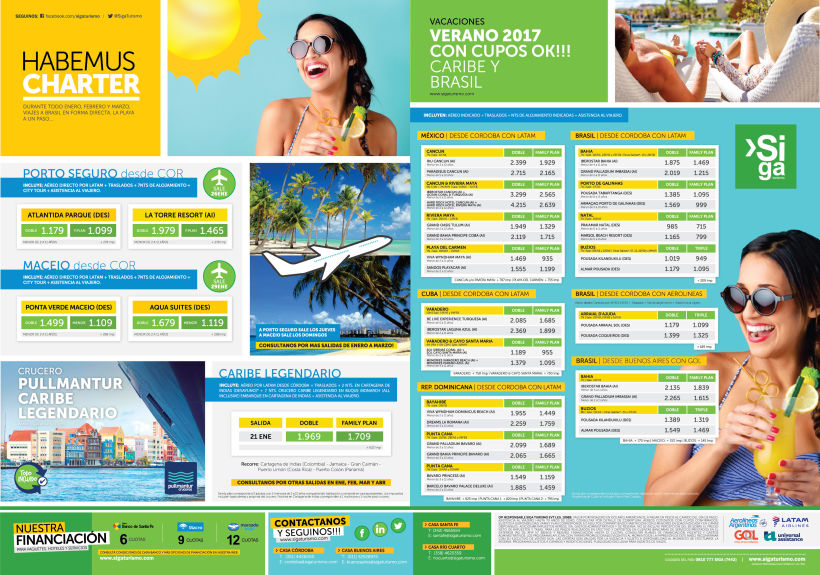 Publicidad Gráfica y Tarifarios | Siga Turismo 2017 3