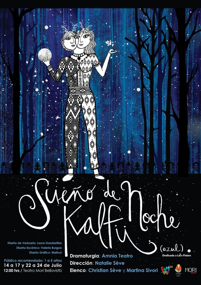 Sueño de Noche Kallfü - afiche teatro -1