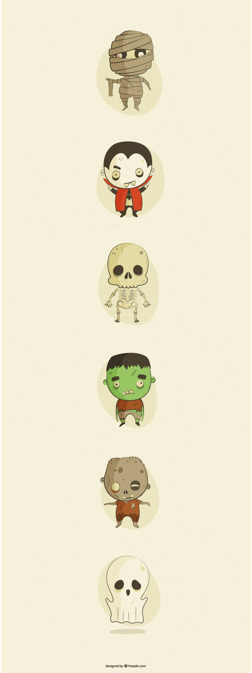 Ilustración Personajes Halloween 1