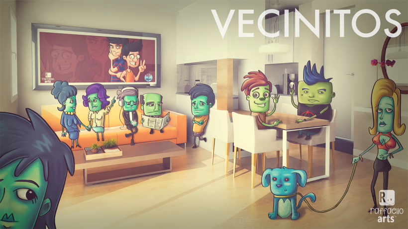 Vecinitos: Creación de un microuniverso de personajes, enfocados a una miniserie animada. 6