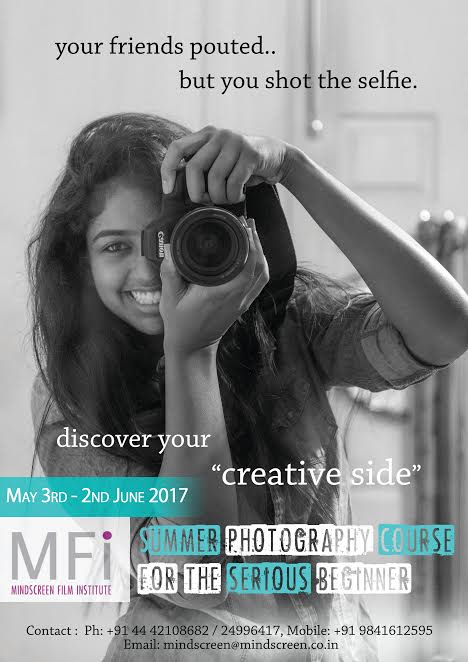 4-Week Summer Photography course  (3rd May to 2nd June 2017) 1