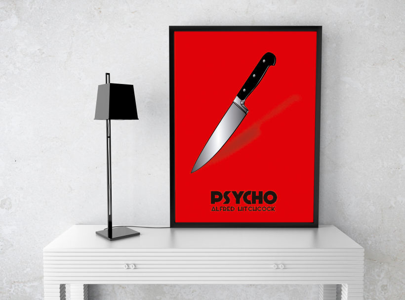 Cartel película Psycho -1