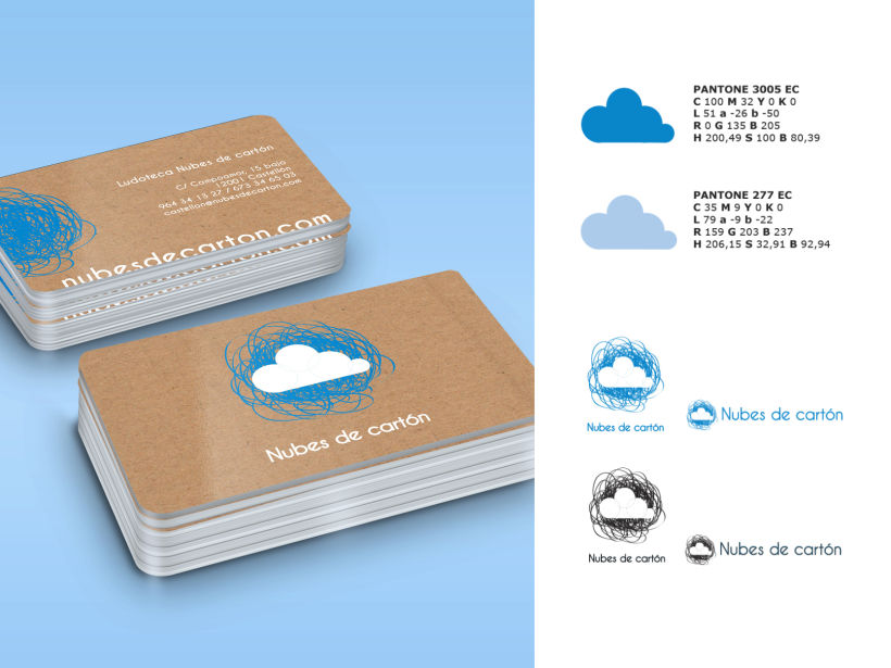 Identidad ludoteca Nubes de cartón 2