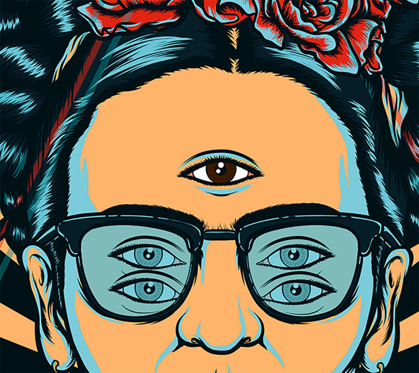 Frida kahlo Psychedelic 5