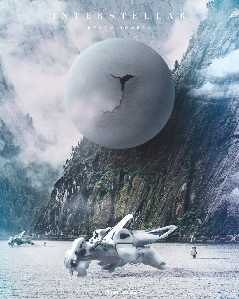 Afiches 3D "el viajero y las esferas"  2