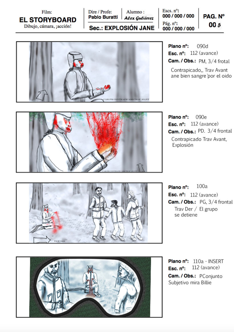 Mi Proyecto del curso: Ilustración de storyboards para Cine y Publicidad 1