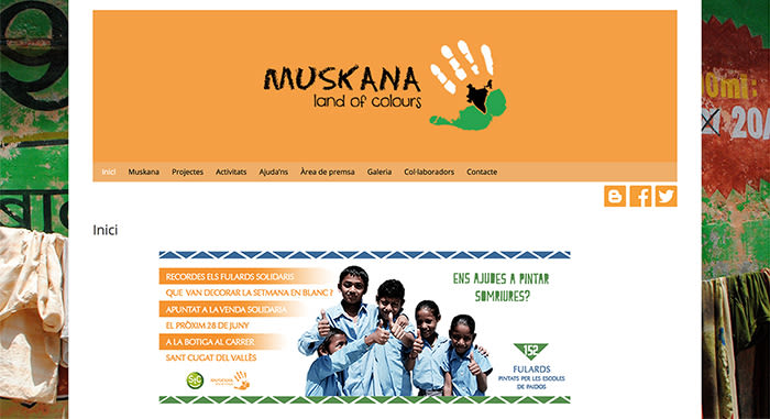Disseny - ONG Muskana, land of colours 1