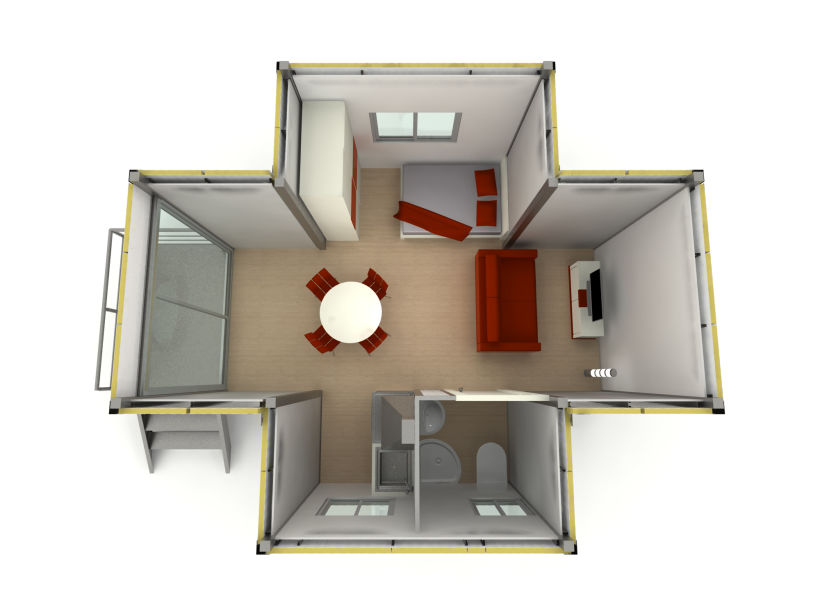 Modular housing 4