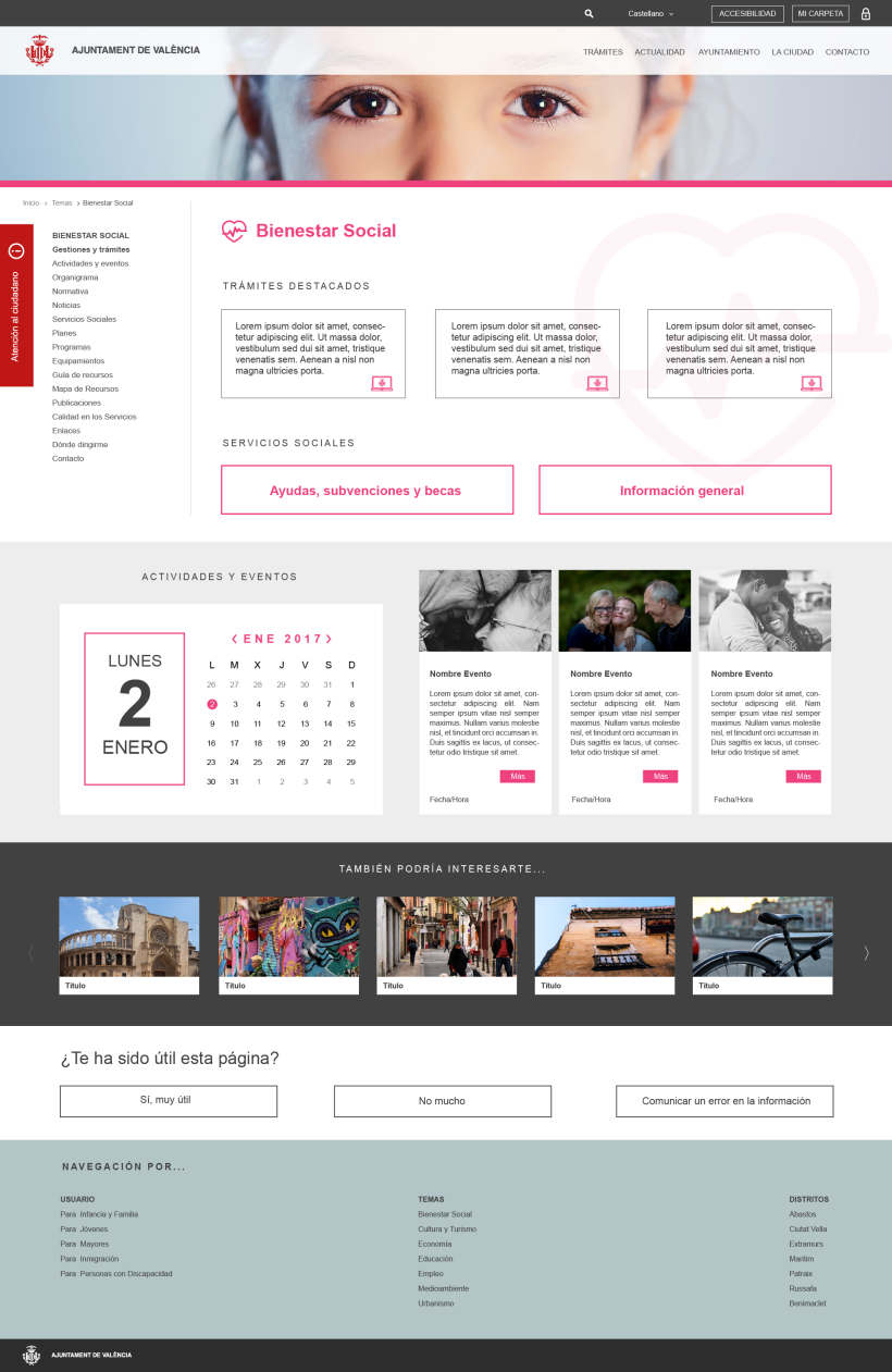 Ayuntamiento de Valencia - Propuesta nueva web (UI Design) 4