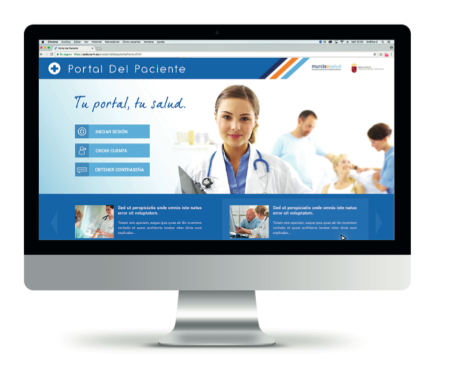 Portal del Paciente de Murcia - Rediseño web (UX/UI Design) 0