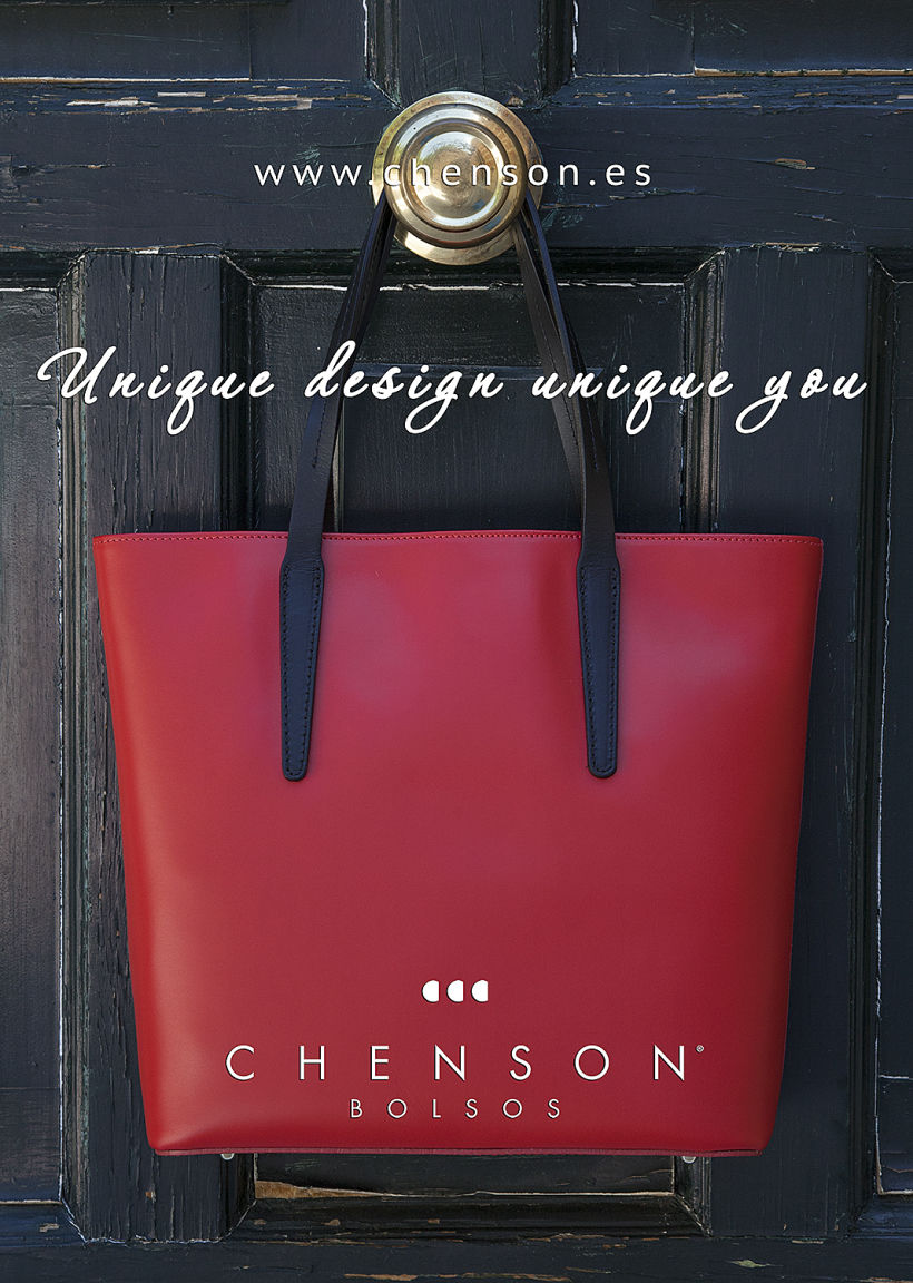 Fotografía de bolsos para catálogo CHENSON. 0