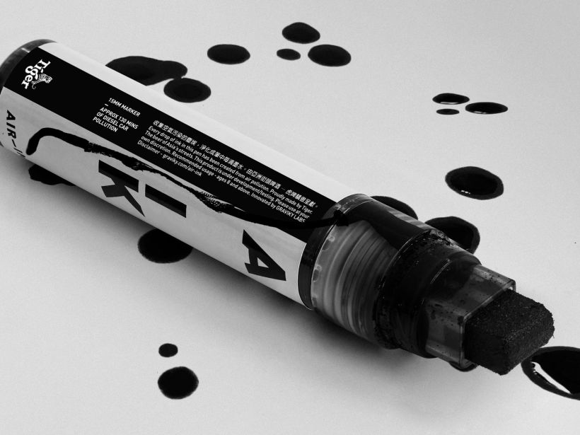 Air-ink: una tinta hecha con aire contaminado 14