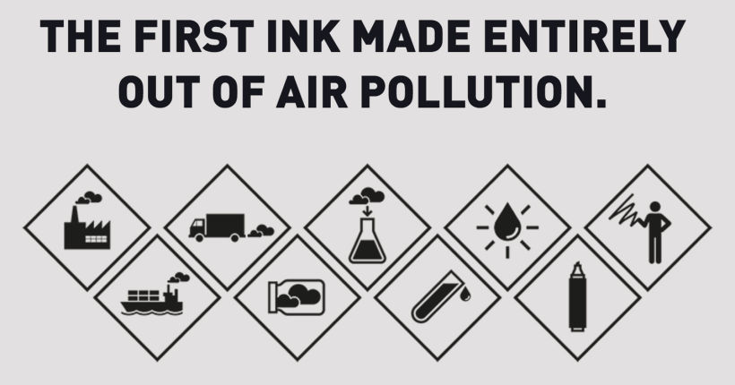 Air-ink: una tinta hecha con aire contaminado 5