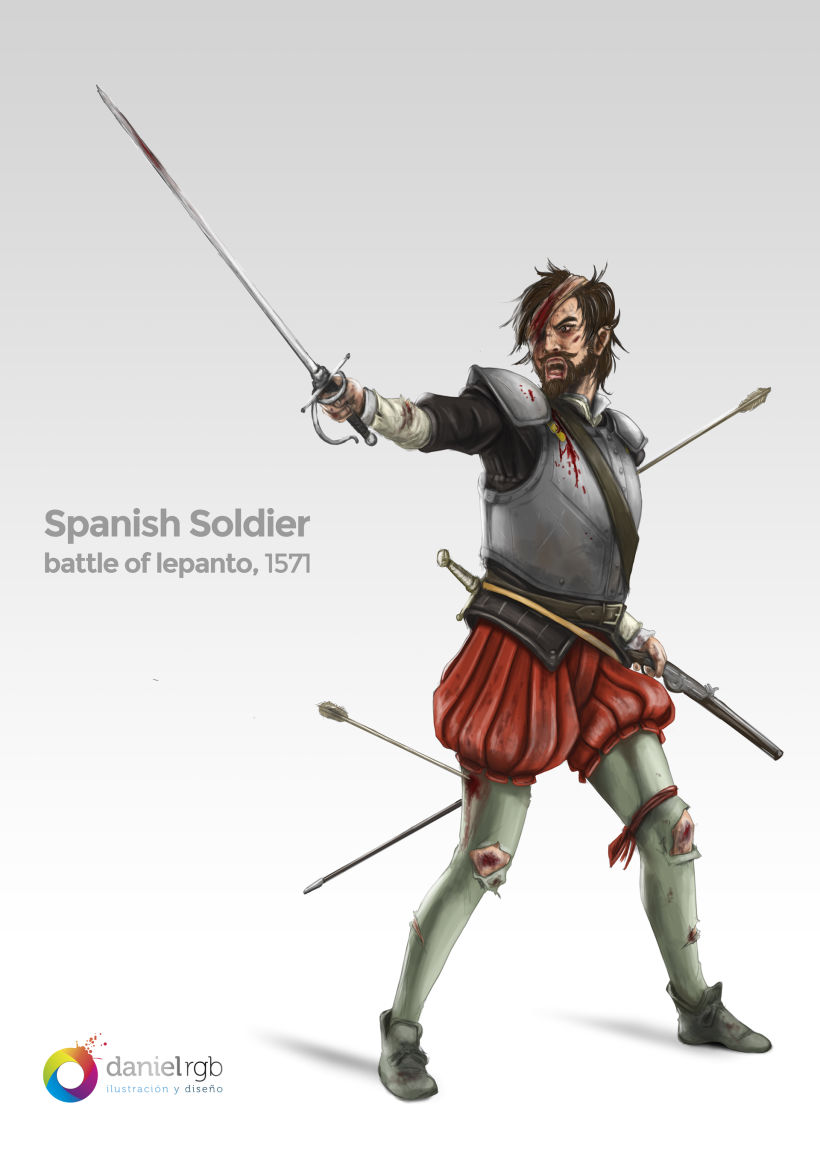 Spanish Soldier - Battle of Lepanto - 1571. -1