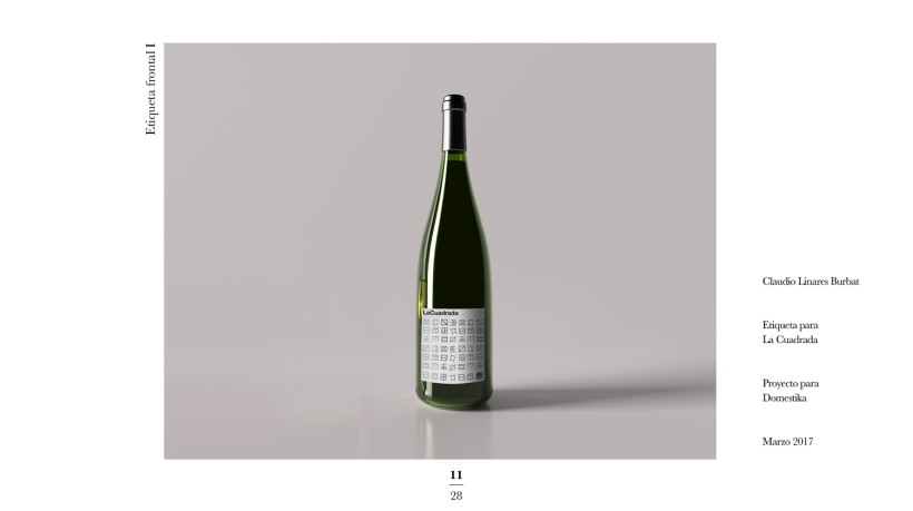 Diseño de una etiqueta de vino: La Cuadrada. 9