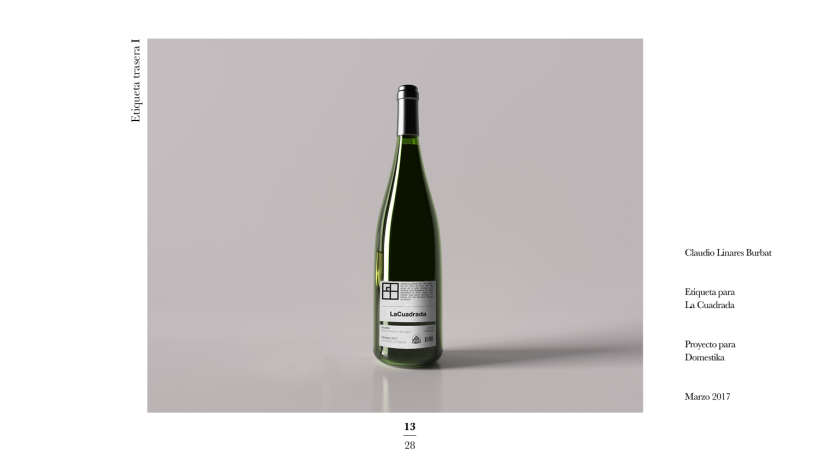 Diseño de una etiqueta de vino: La Cuadrada. 11