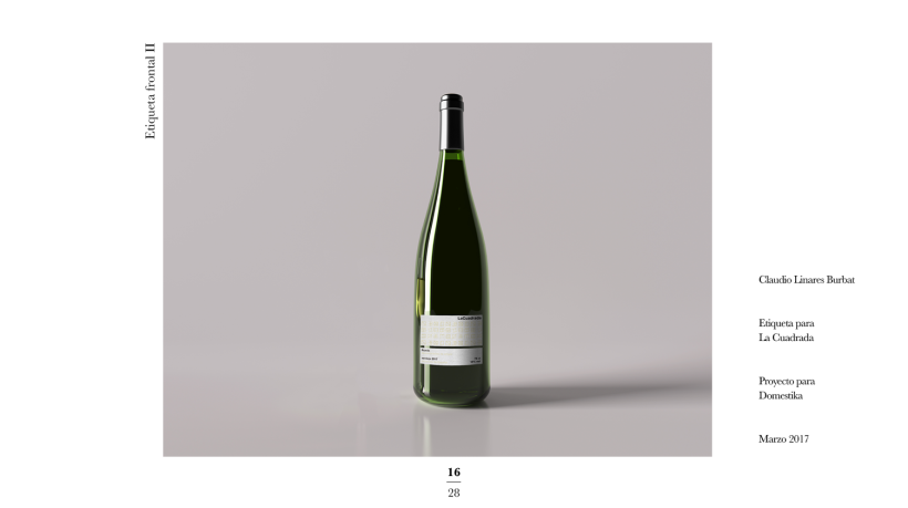 Diseño de una etiqueta de vino: La Cuadrada. 14