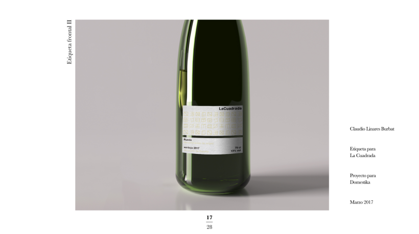 Diseño de una etiqueta de vino: La Cuadrada. 15